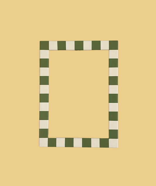 Picture Frame, Apple Green Skinny Stripes image 0