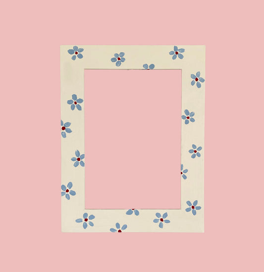 SAMPLE - Blue Daisies Frame, A5 image 0
