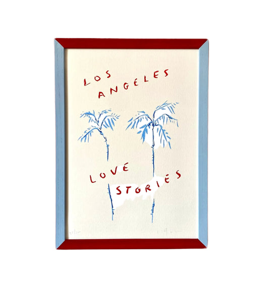 Picture Frame, Baby Blue & Burgundy image 0
