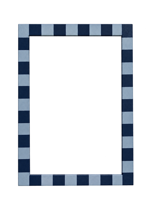 SAMPLE - Sky & Navy Skinny Stripe, A4