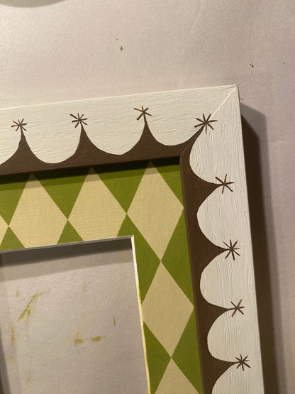 Picture Frame, Star Border in Cream