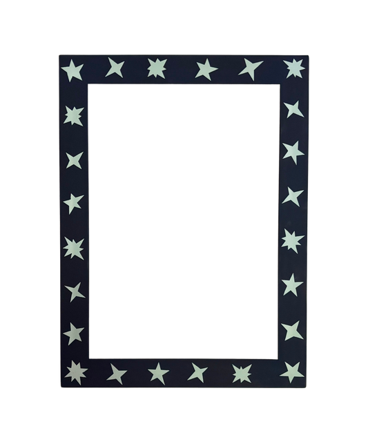 SAMPLE - Navy Teal Stars, A4