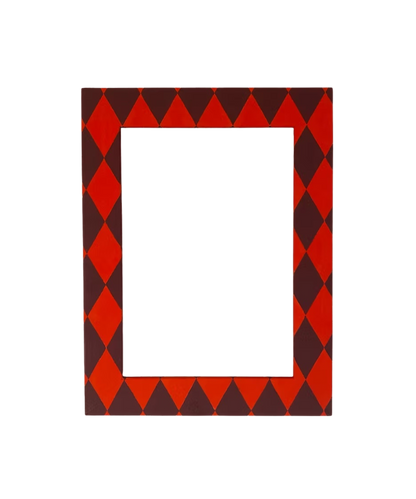 SAMPLE - Tomato/Berry Harlequin, A5