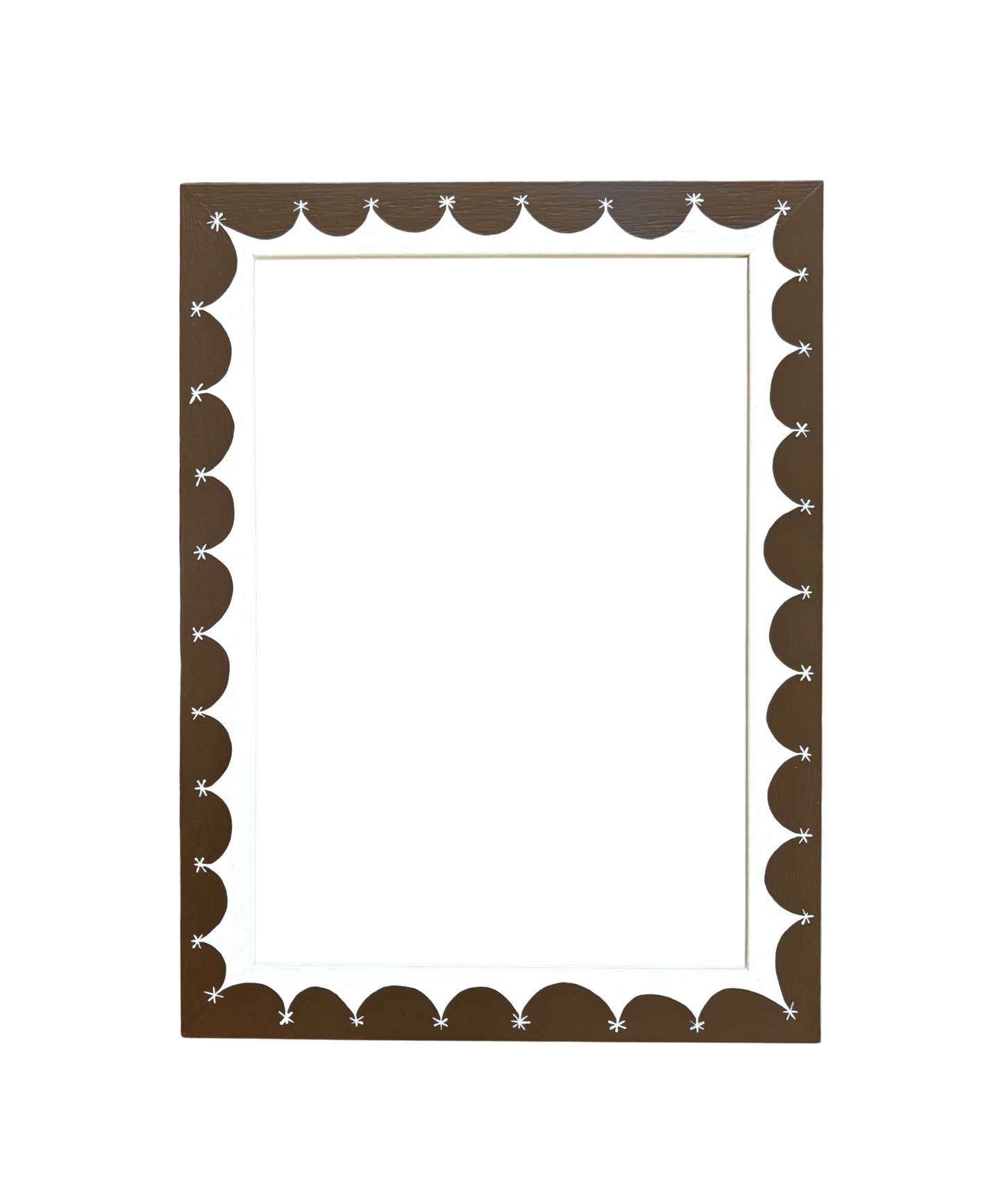 Picture Frame, Star Border in Chocolate