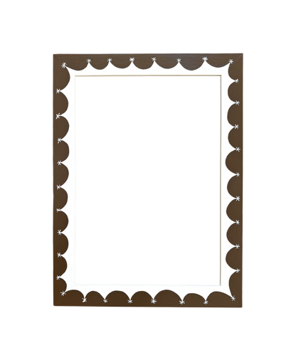 Picture Frame, Star Border in Chocolate