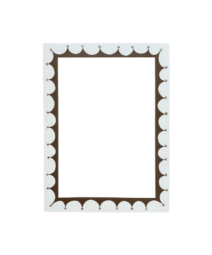 Picture Frame, Star Border in Cream