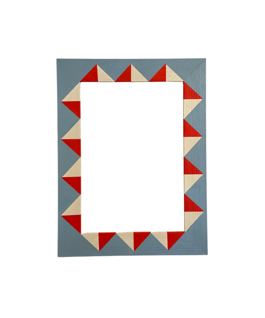 Picture Frame, Geometric Blue